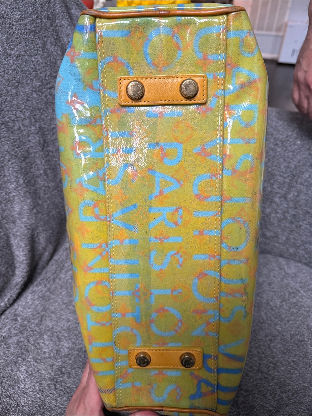 Louis Vuitton Richard Prince Jaune Denim Defile PM weekend bag - Picture 6 of 6